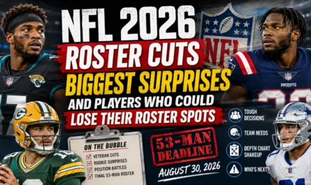 NFL 2026 roster cuts biggest surprises and players at risk of losing roster spots