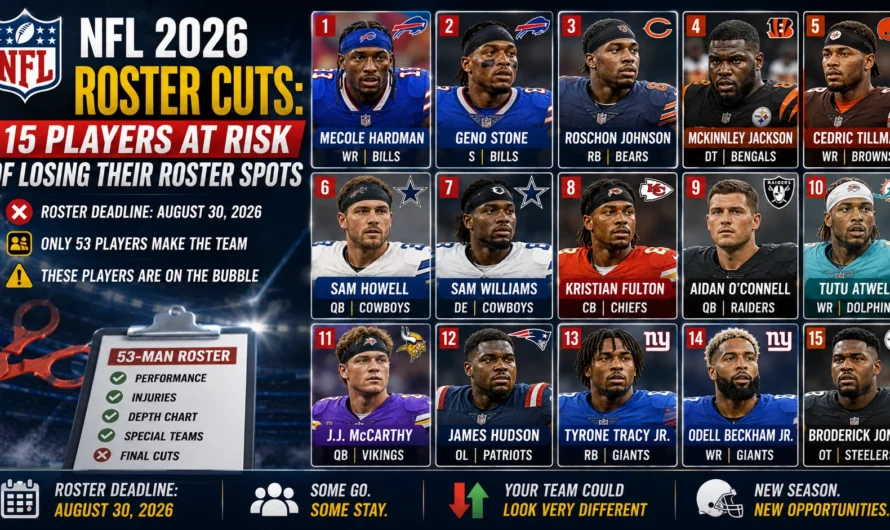 NFL 2026 Roster Cuts: 15 Players at Risk of Losing Their Roster Spots