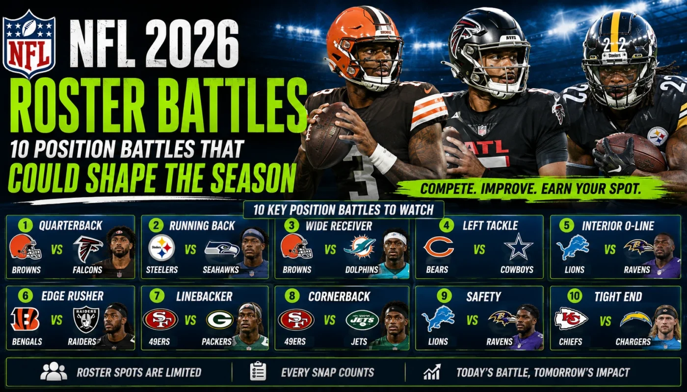 NFL 2026 roster battles and position battles to watch