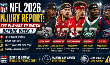 NFL 2026 injury report key players before Week 1
