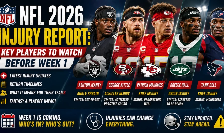 NFL 2026 Injury Report: Key Players to Watch Before Week 1 and What Their Injuries Mean for Their Teams