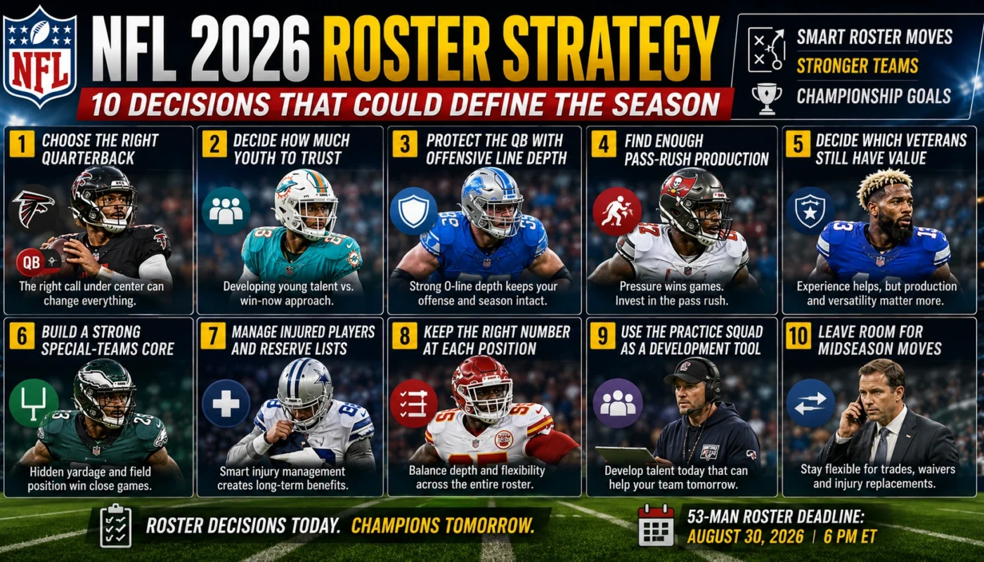 NFL 2026 roster strategy decisions that could define the season
