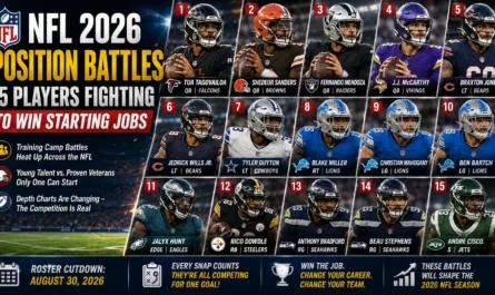 NFL 2026 position battles players fighting to win starting jobs