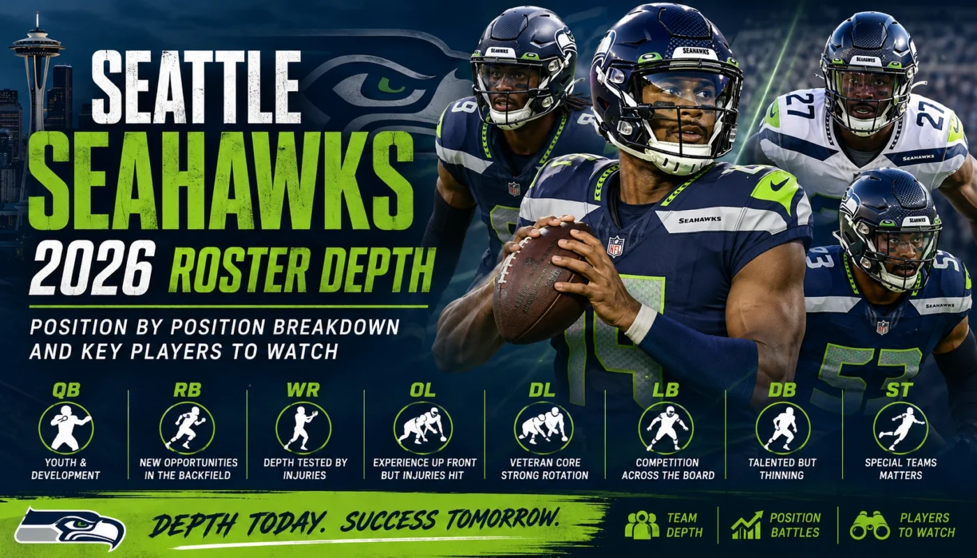Seattle Seahawks 2026 roster depth position by position