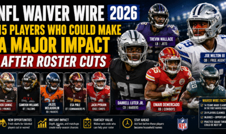 NFL waiver wire 2026 players who could make an impact after roster cuts